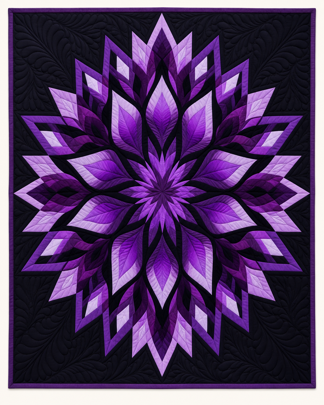 Amethyst Star Flower TD101026071 Quilt Blanket