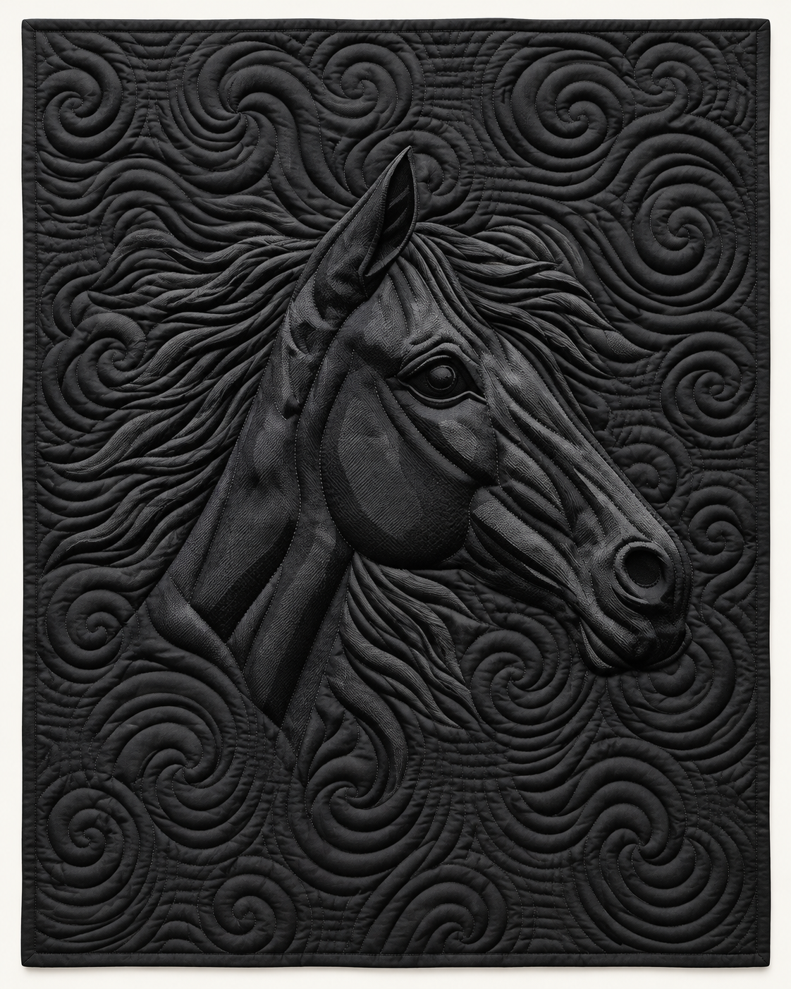 Black Horse Relief TD101026091 Quilt Blanket
