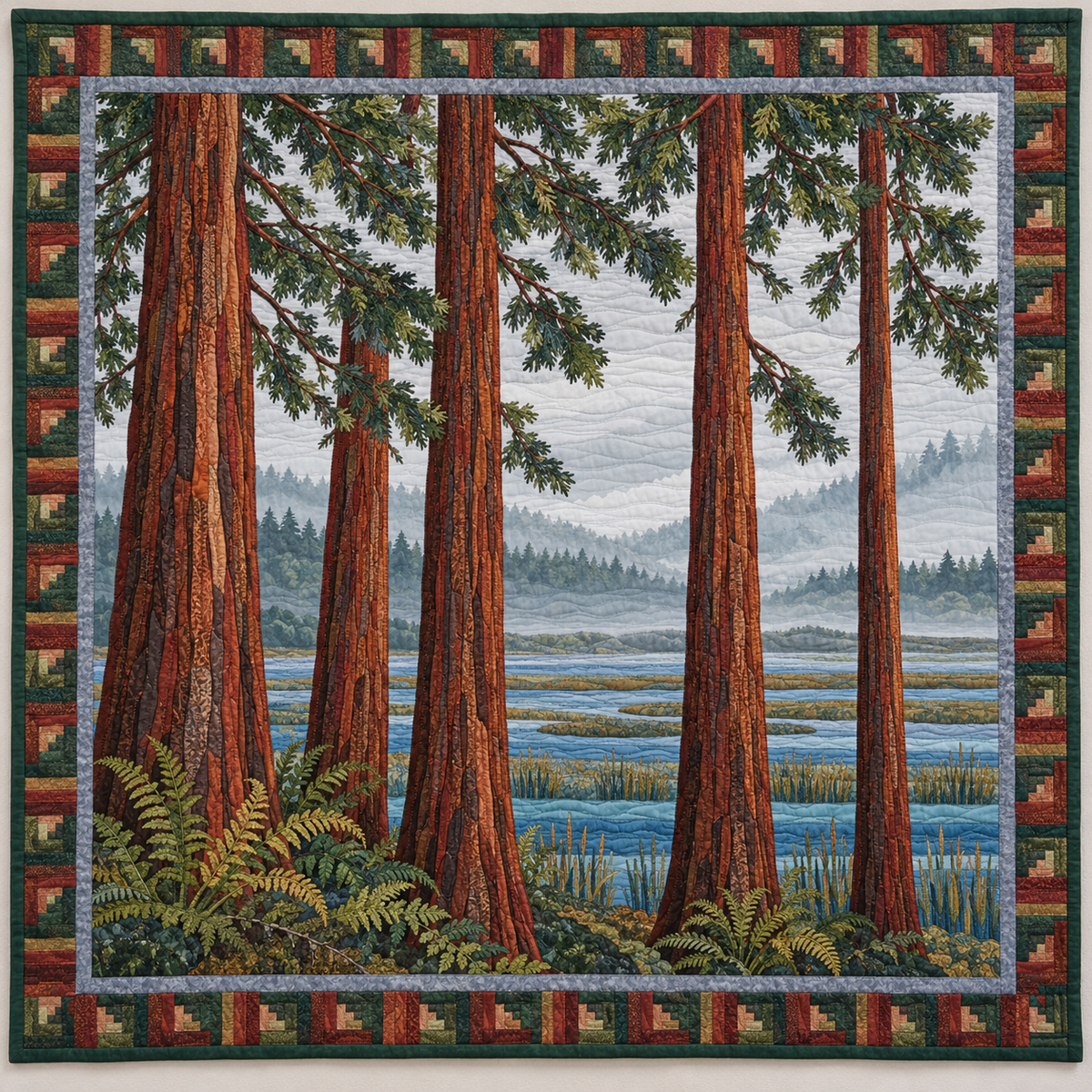 Arcata — Redwood Pillars and Coastal Mist