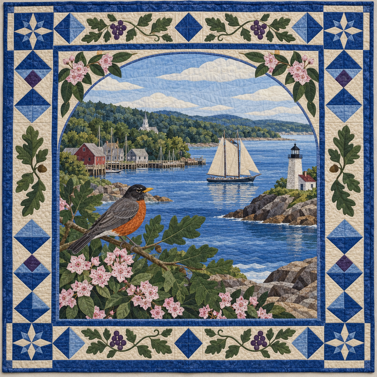 Connecticut Landscape Tapestry TD181026461 Quilt Blanket