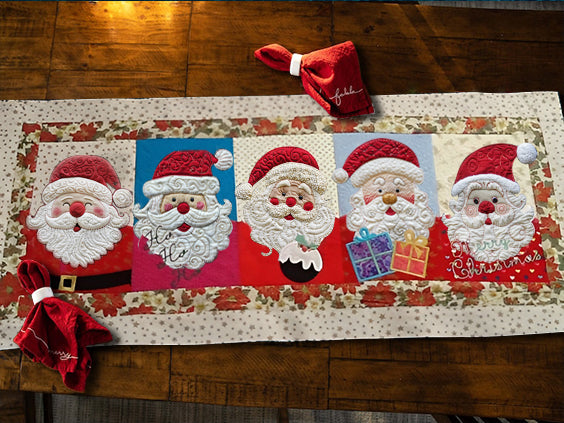 Christmas Santa TAI15112344 Quilted Table Runner