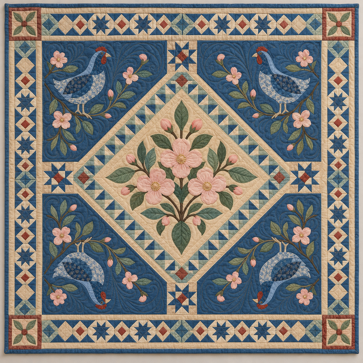 Delaware First State Diamond TD1410261023 Quilt Blanket