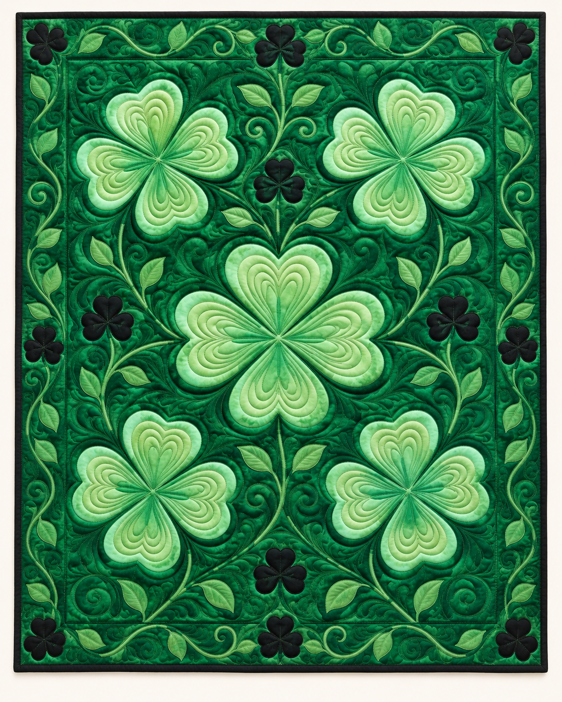 Emerald Clover TD101026217 Quilt Blanket