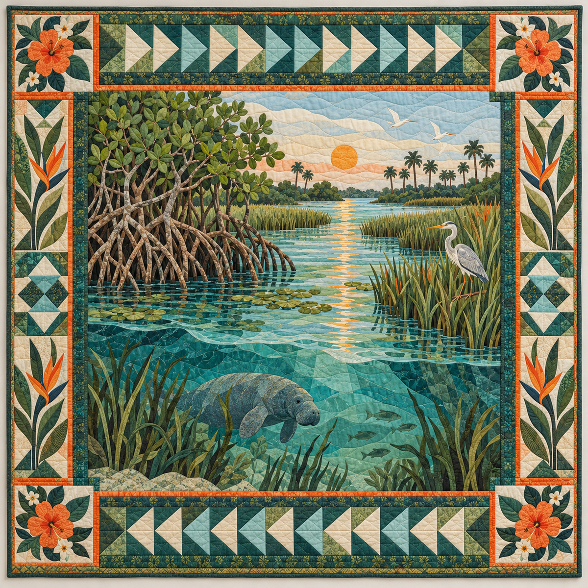 Florida River Of Grass TD1410261025 Quilt Blanket