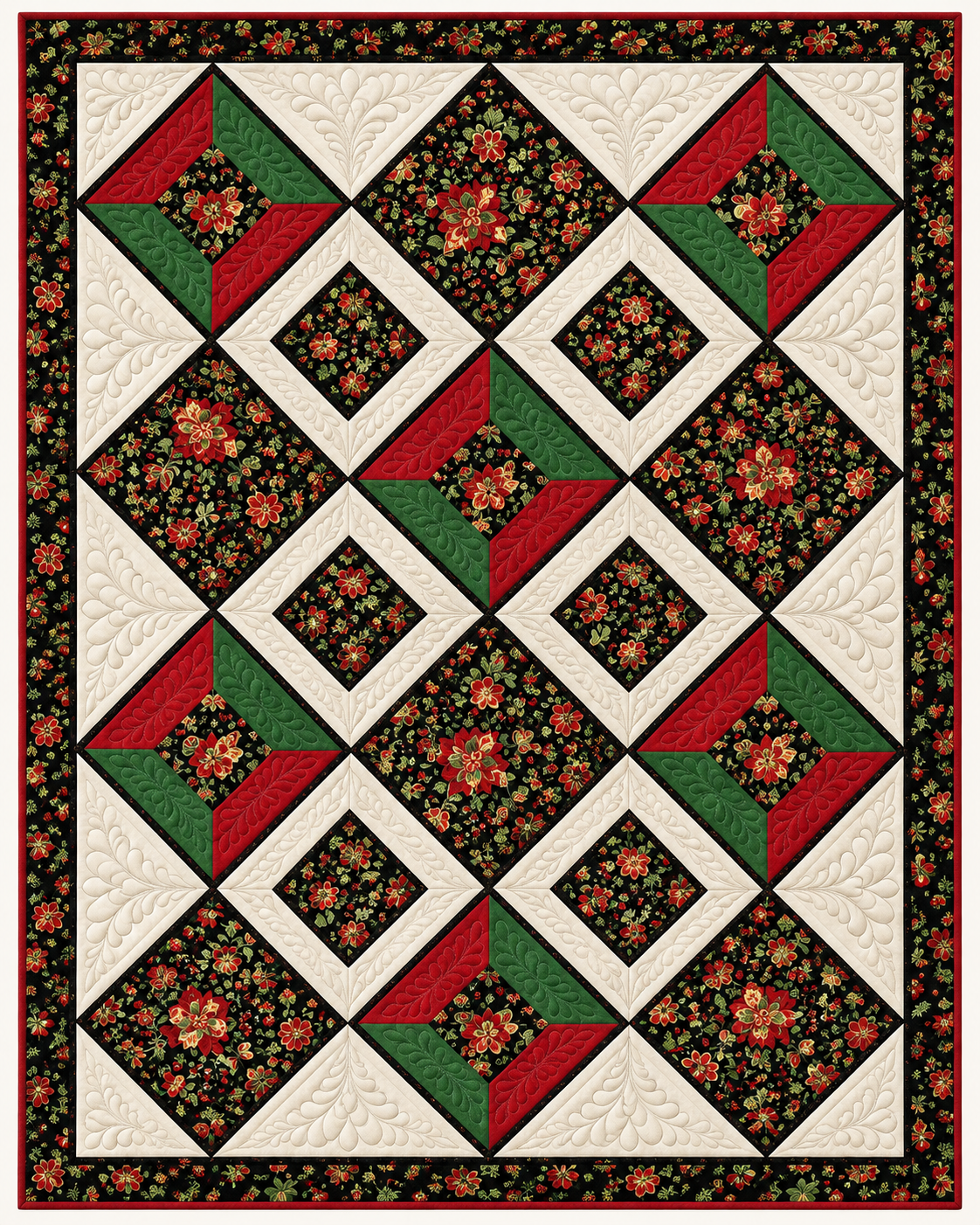 Festive Nested Squares TD101026223 Quilt Blanket