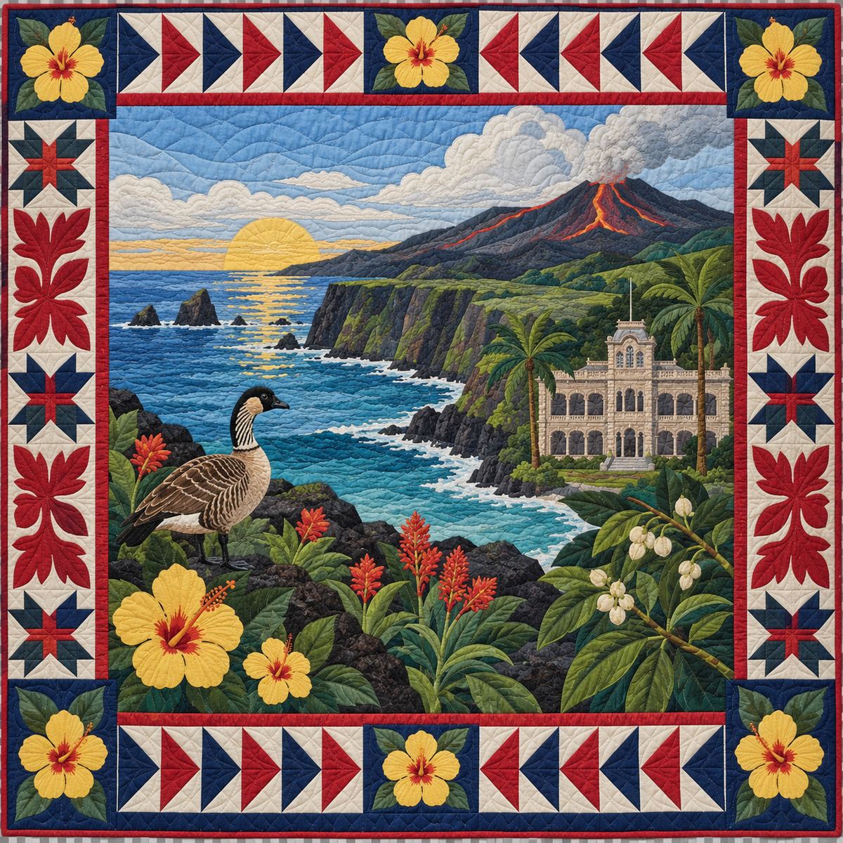Hawaii Landscape Tapestry TD181026501 Quilt Blanket