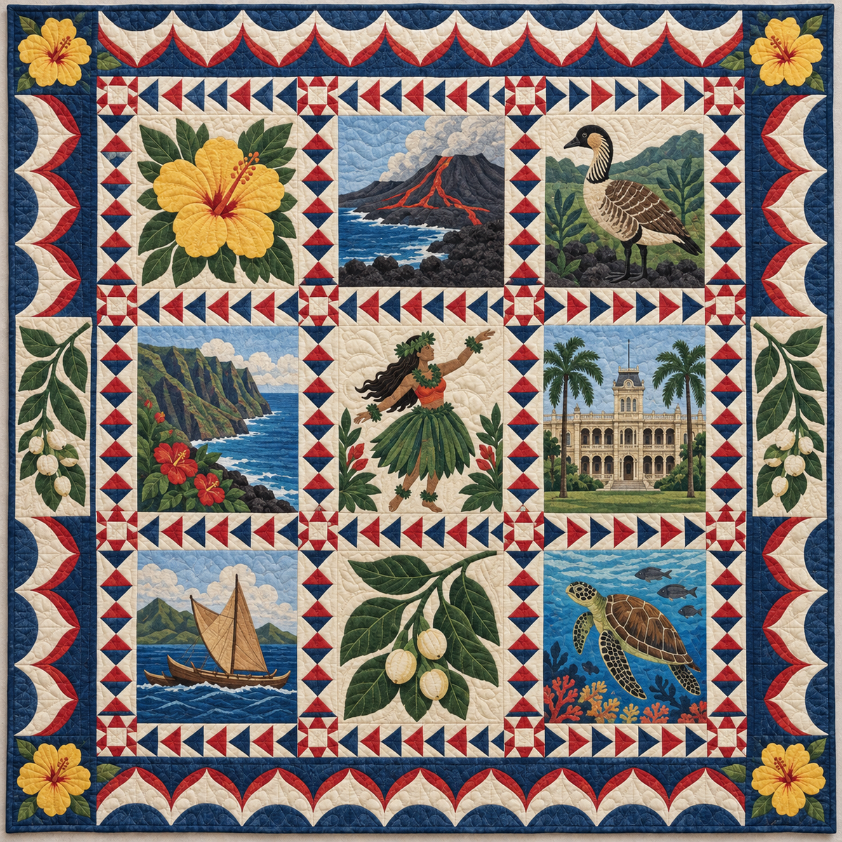 Hawaii Heritage Album TD181026506 Quilt Blanket