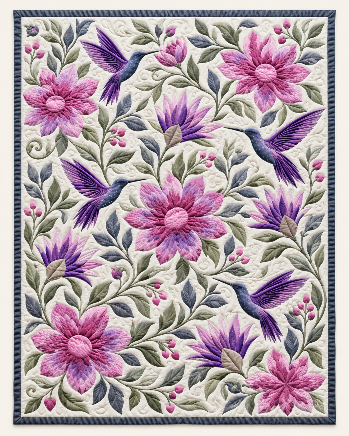 Hummingbird Garden TD101026298 Quilt Blanket