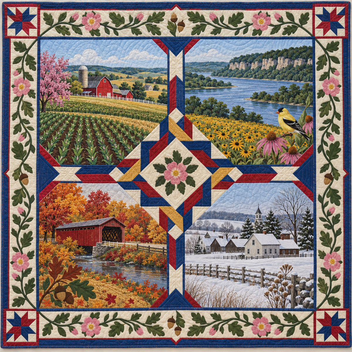 Iowa Four Seasons TD181026518 Quilt Blanket