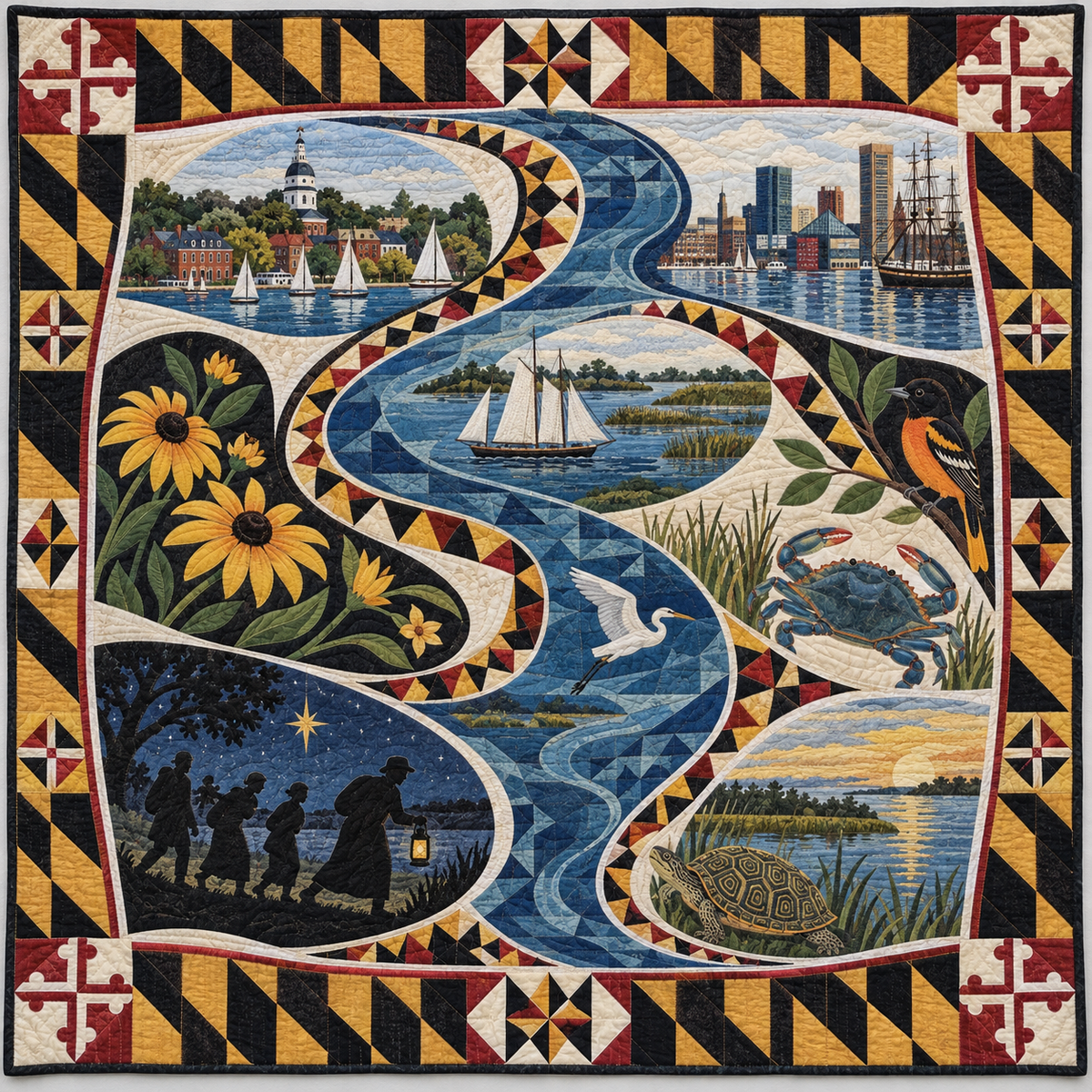 Maryland River Of Stories TD181026594 Quilt Blanket