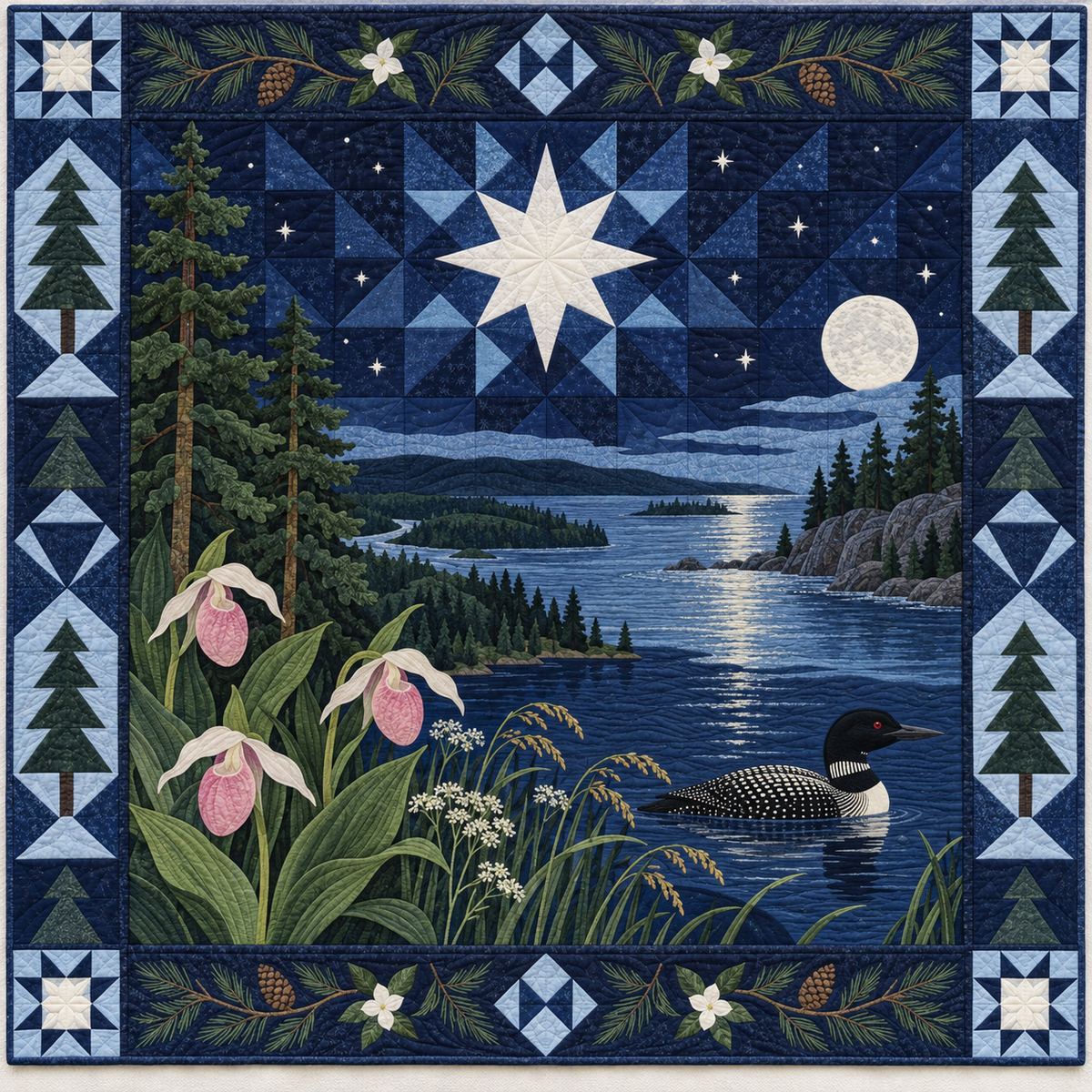 Minnesota Night Garden TD181026625 Quilt Blanket