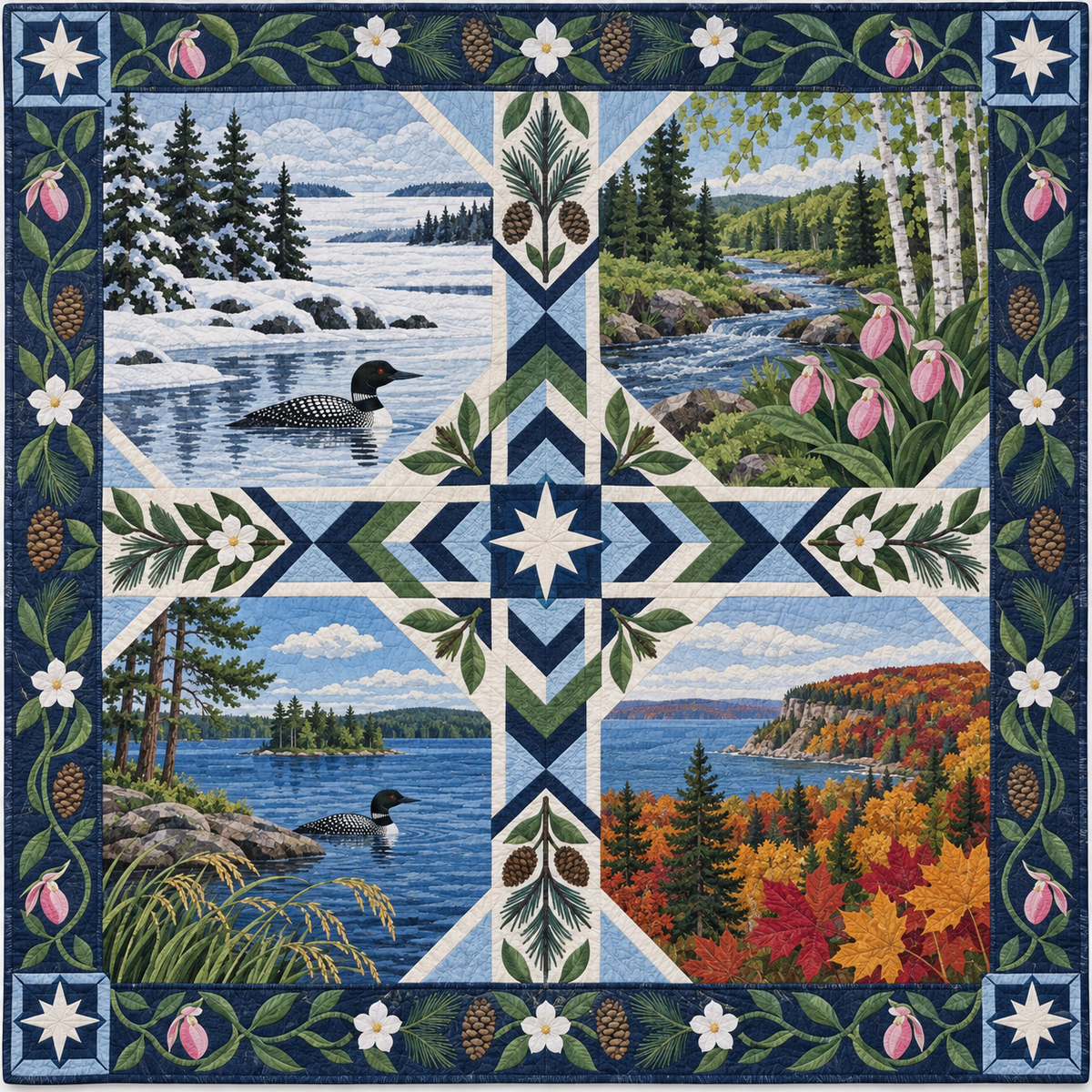 Minnesota Four Seasons TD181026628 Quilt Blanket