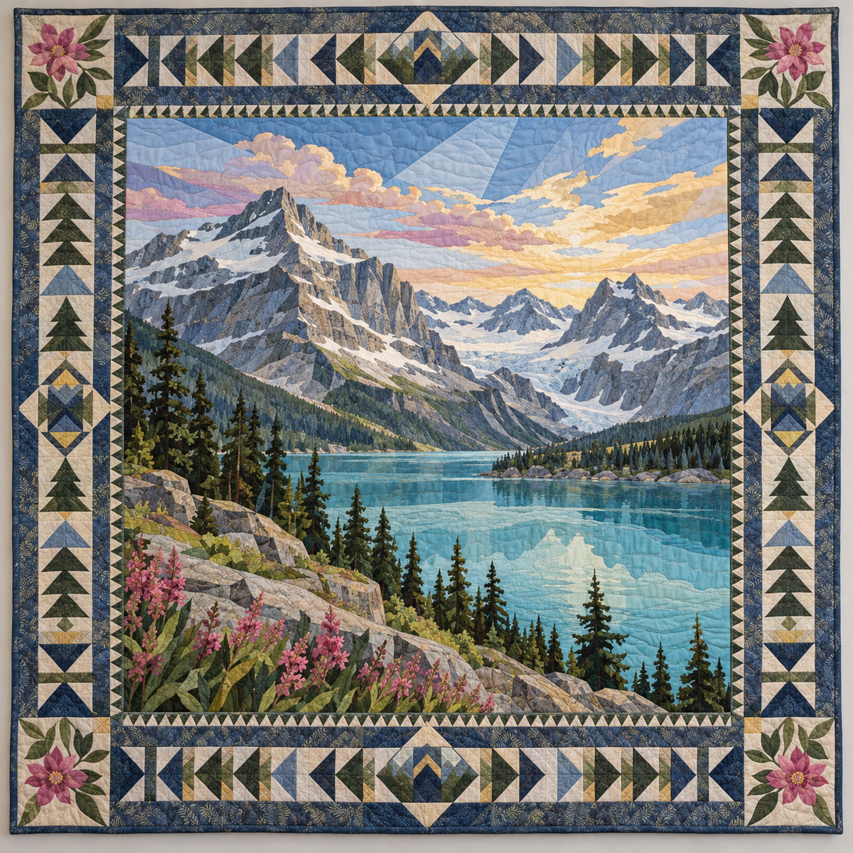 Montana Glacier And Big Sky TD1410261076 Quilt Blanket