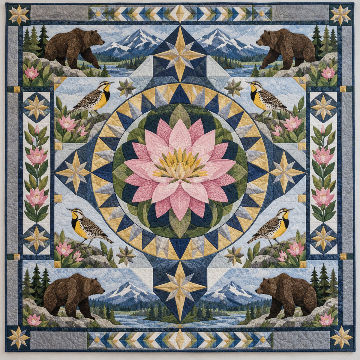 Montana Bitterroot Treasure TD1410261077 Quilt Blanket