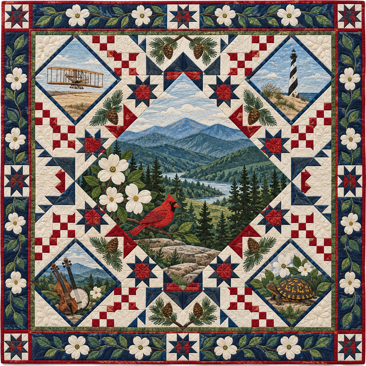 North Carolina Celebration In Cloth TD181026670 Quilt Blanket