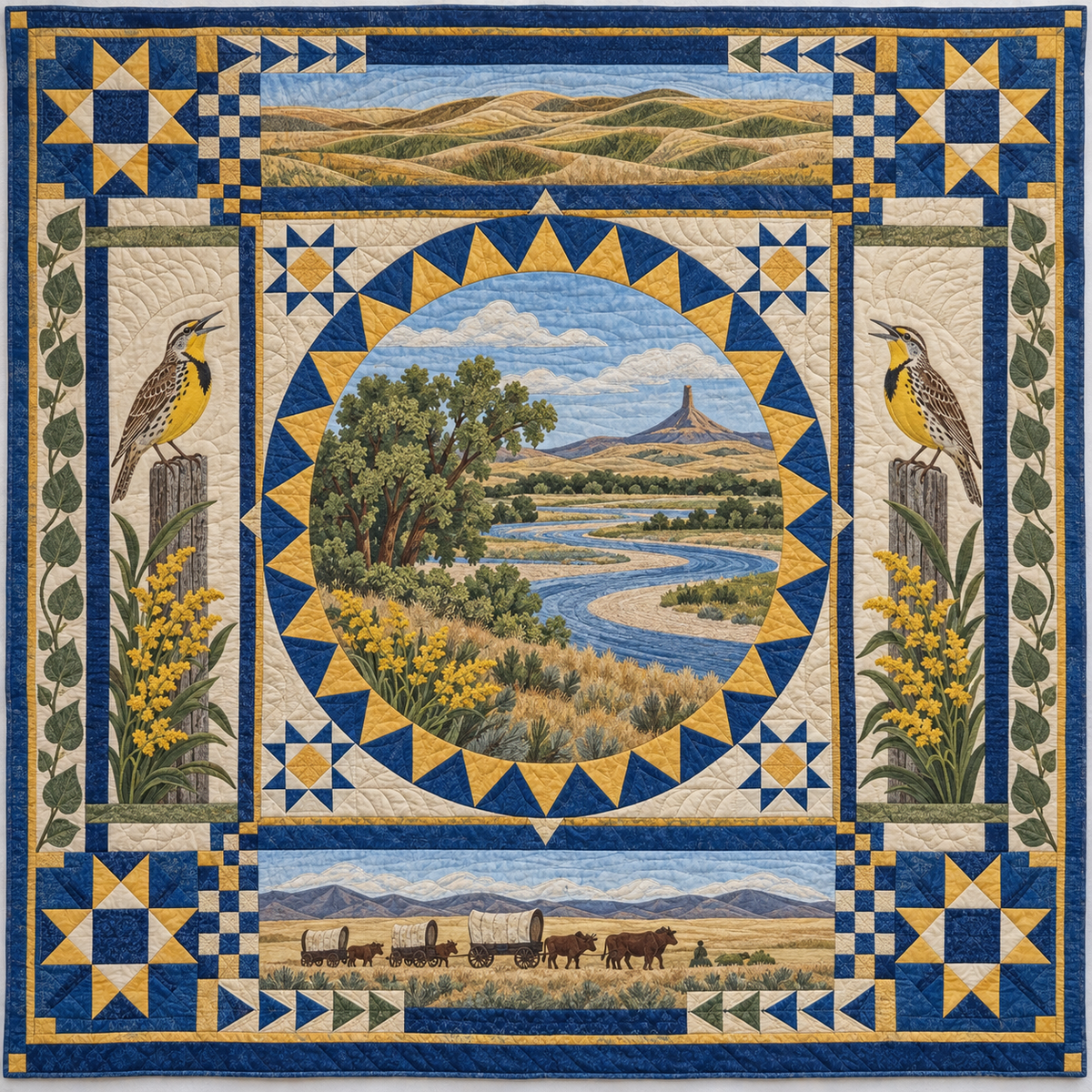 Nebraska Celebration In Cloth TD181026690 Quilt Blanket
