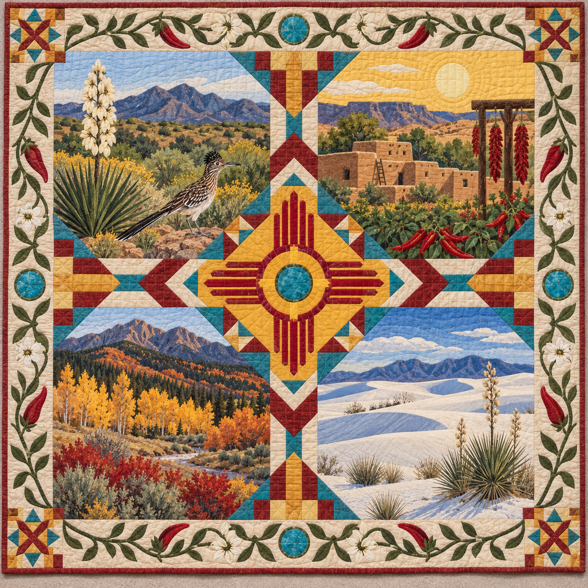 New Mexico Four Seasons TD181026718 Quilt Blanket