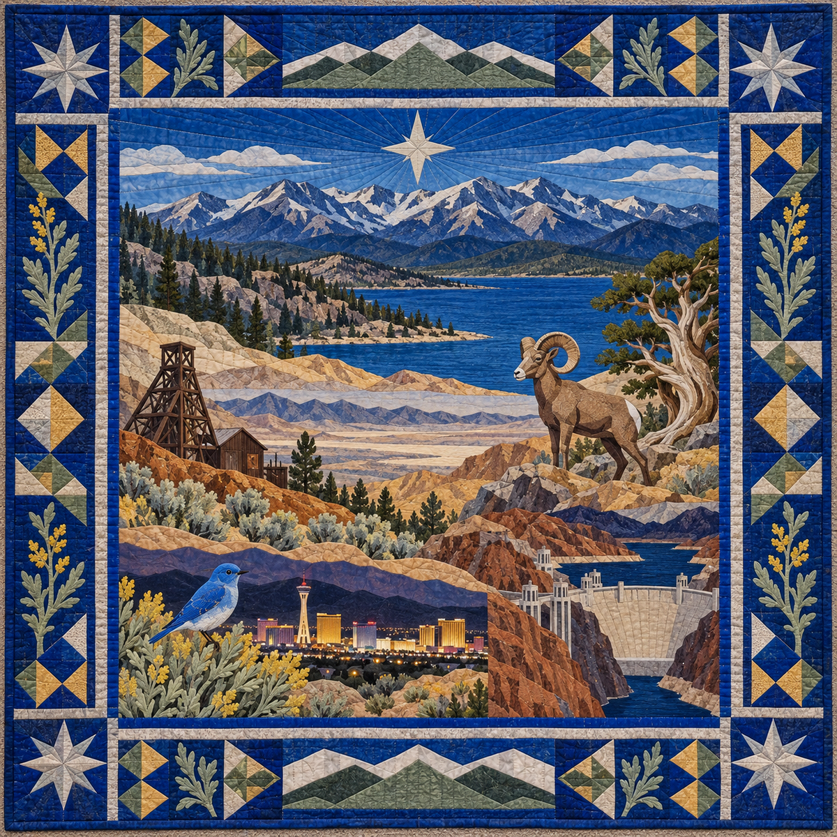 Nevada Landscape Tapestry TD181026721 Quilt Blanket