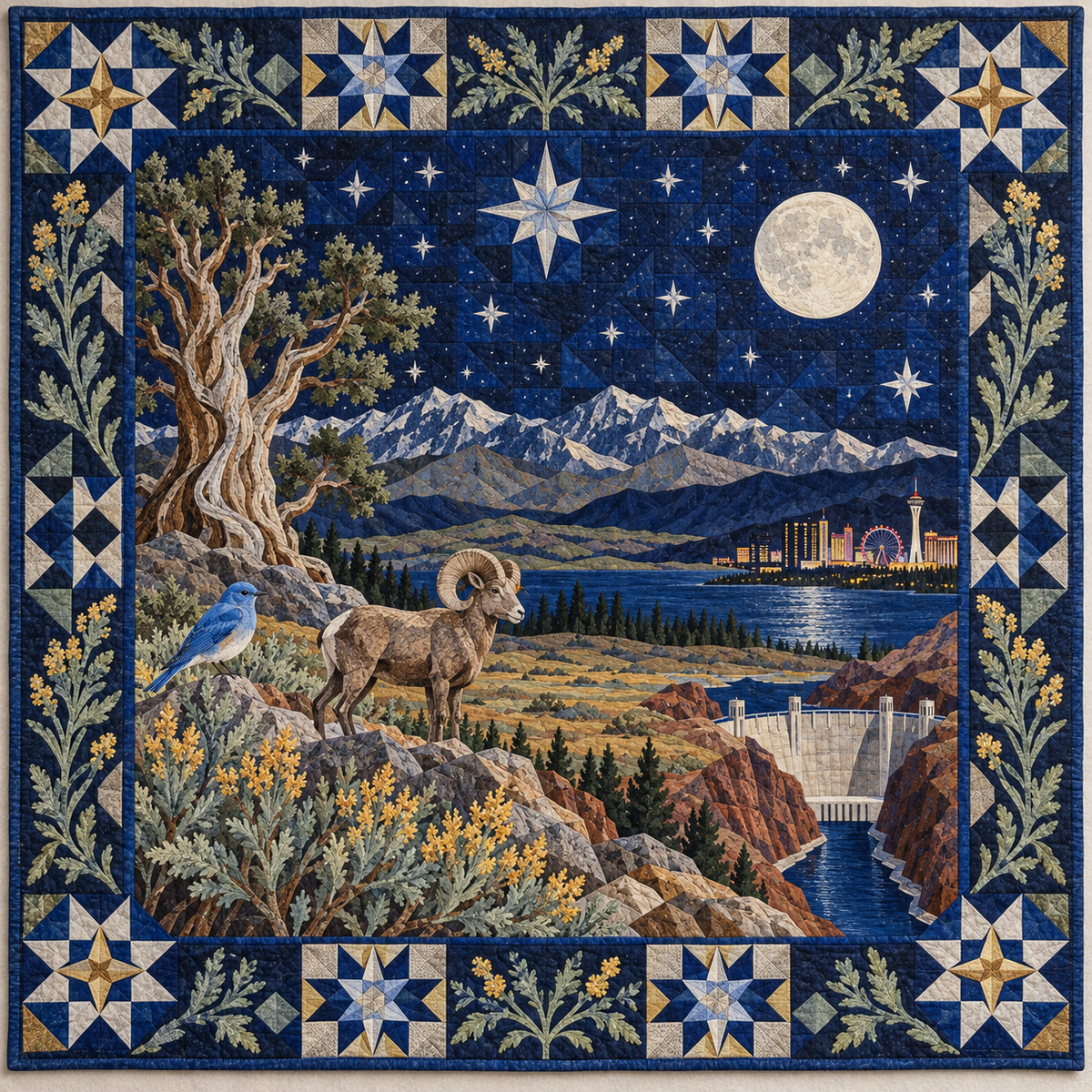 Nevada Night Garden TD181026725 Quilt Blanket