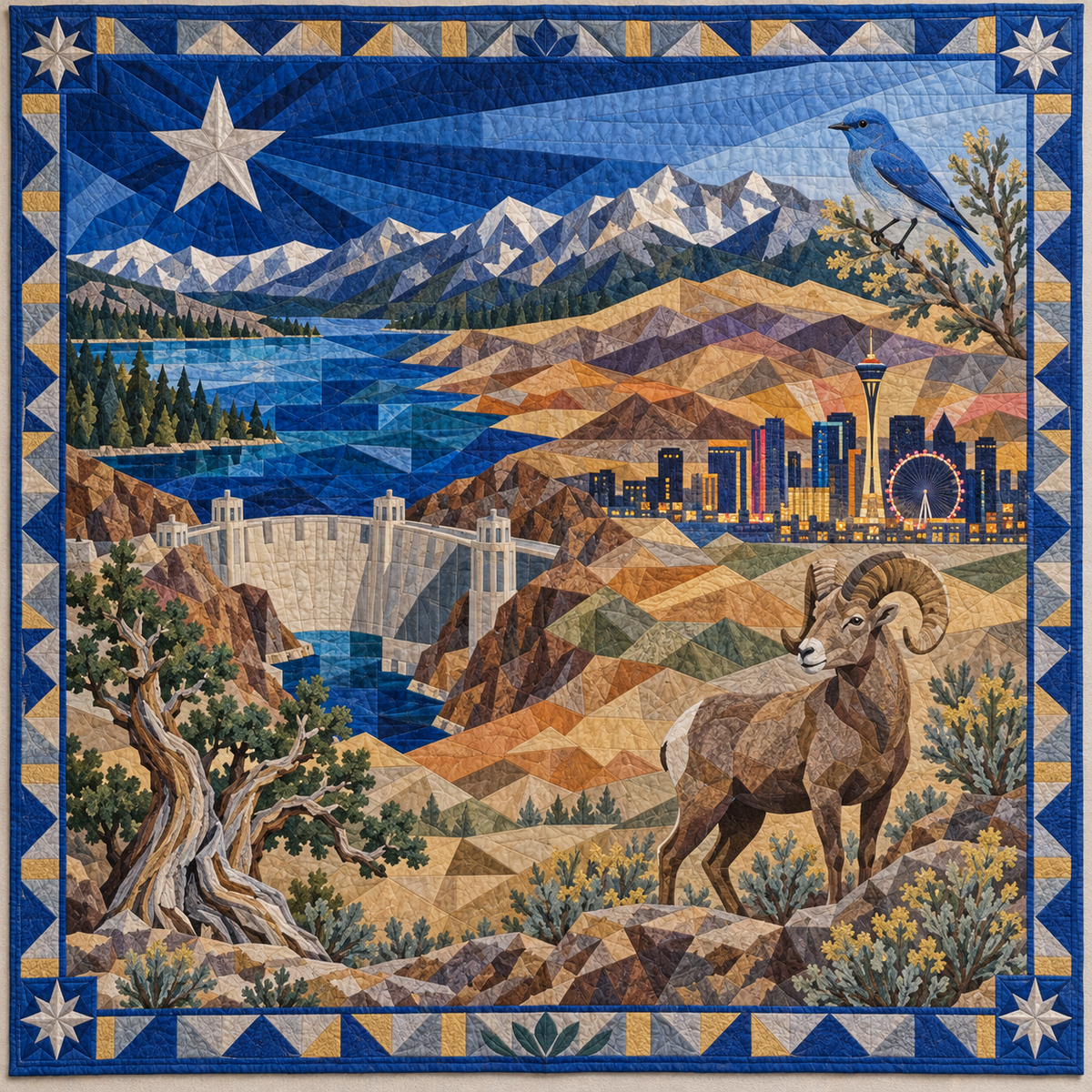 Nevada Mosaic Horizons TD181026729 Quilt Blanket