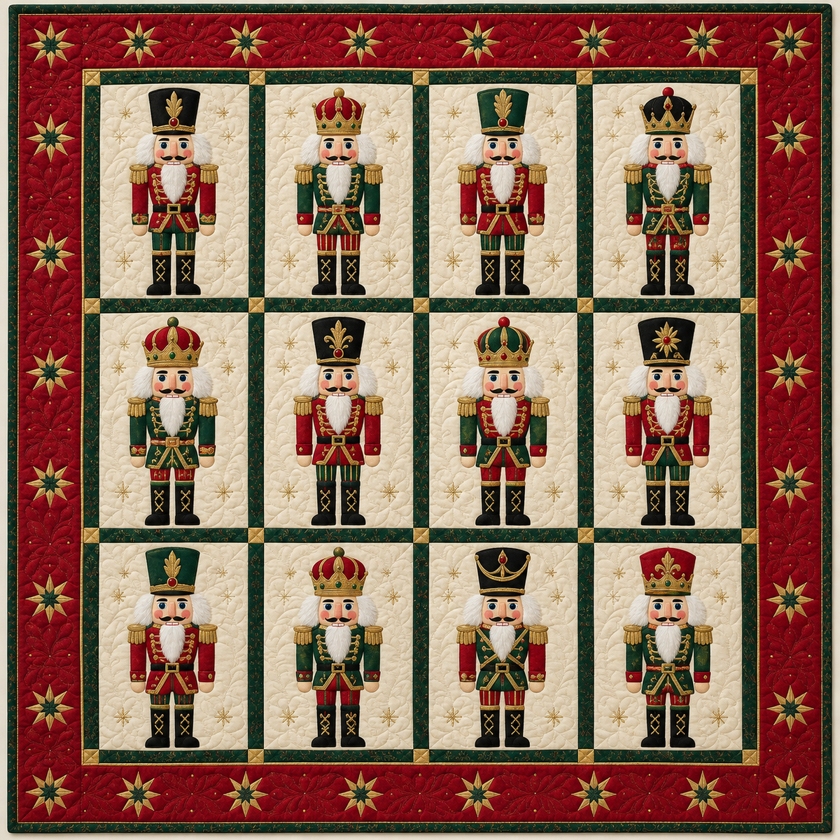 Nutcracker Parade TD101026040 Quilt Blanket