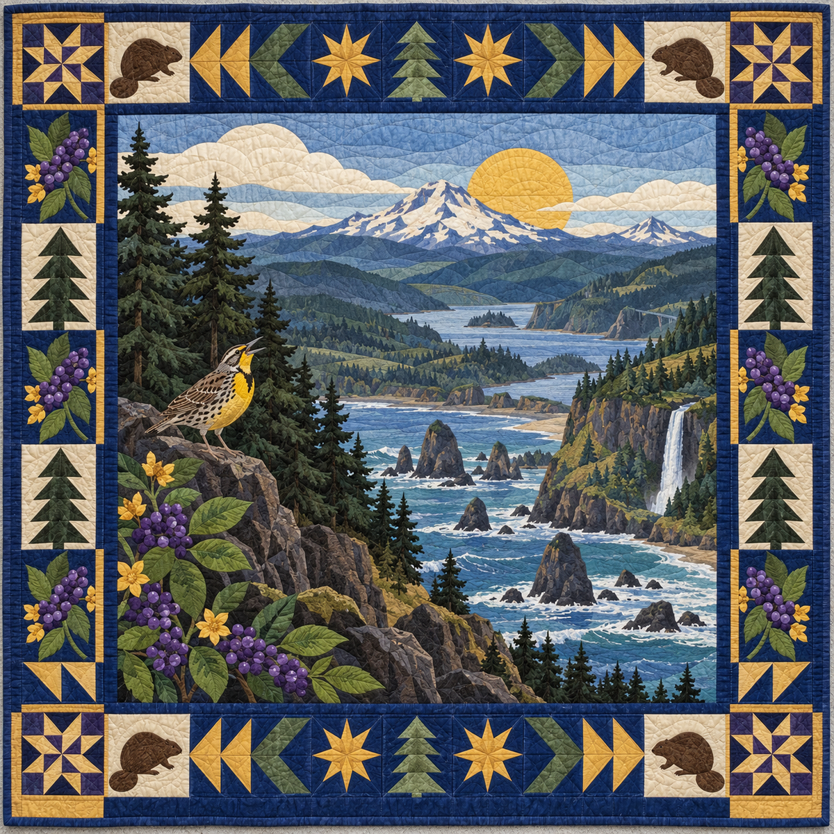 Oregon Landscape Tapestry TD181026761 Quilt Blanket