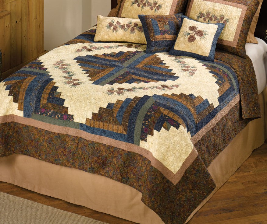 Pinecone Diamond CLT0111237QB Quilt Bedding Set