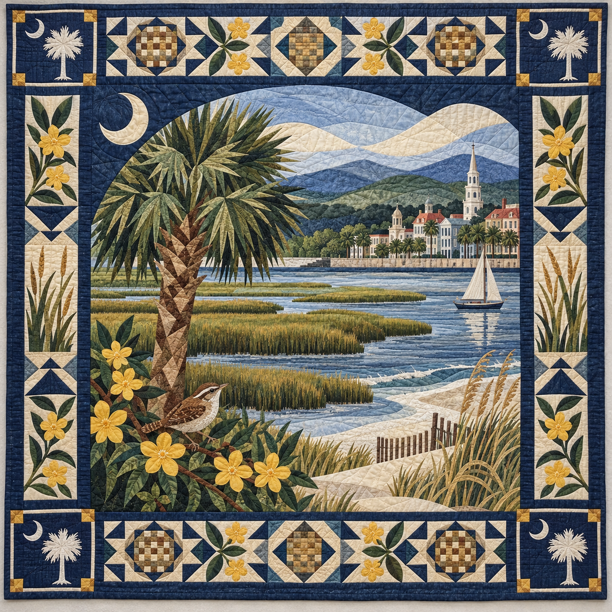 South Carolina Landscape Tapestry TD181026791 Quilt Blanket