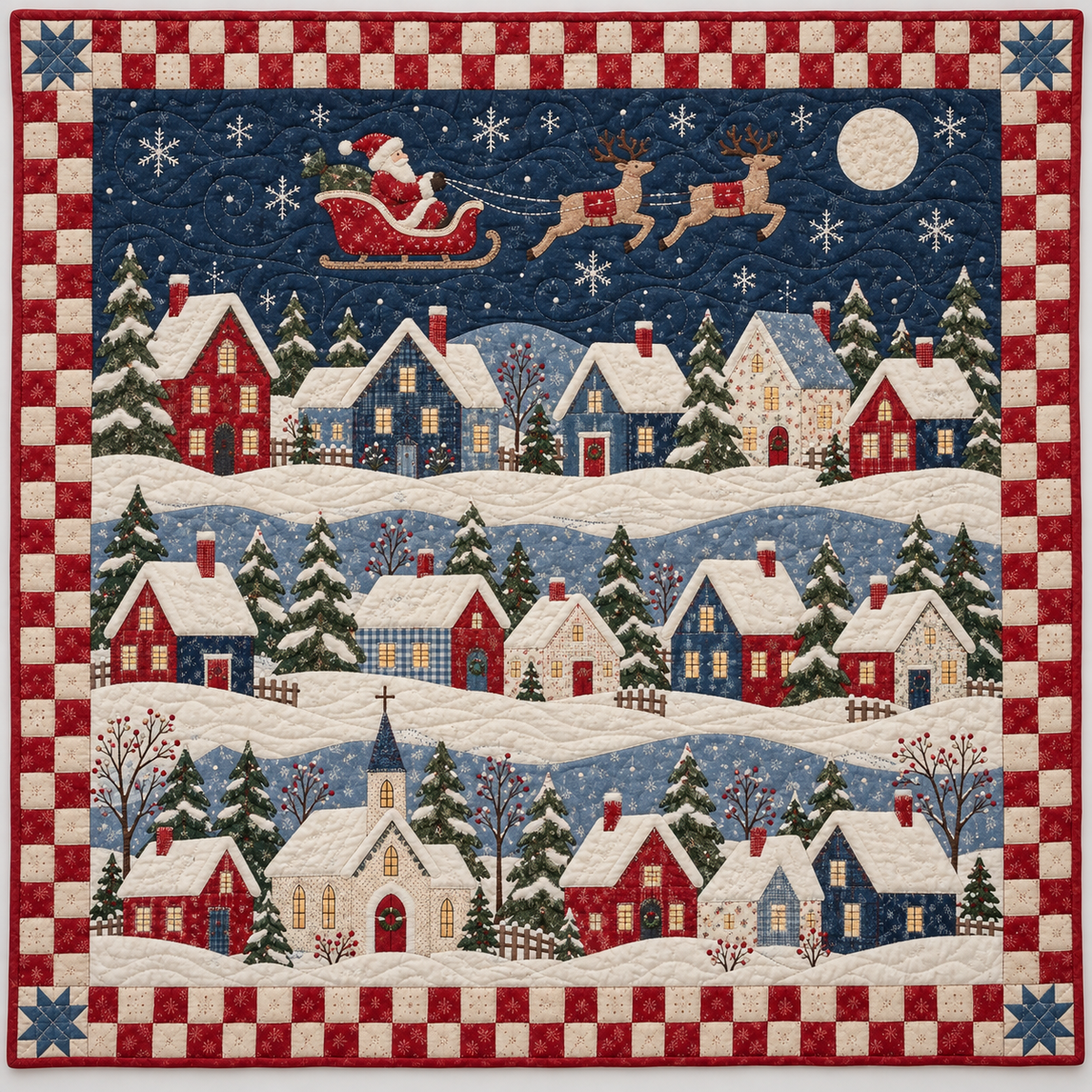 Santa s Village TD101026041 Quilt Blanket