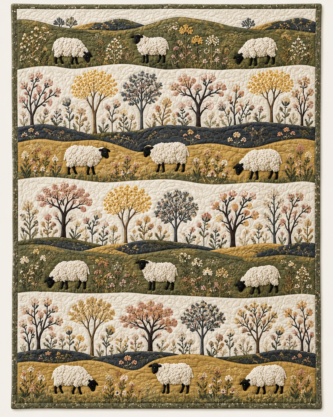 Sheep Meadow Bands TD101026471 Quilt Blanket