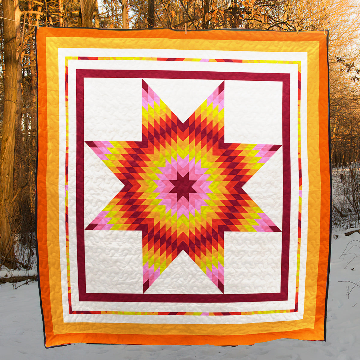 Native American Inspired Star CLA0710670Q Art Quilt