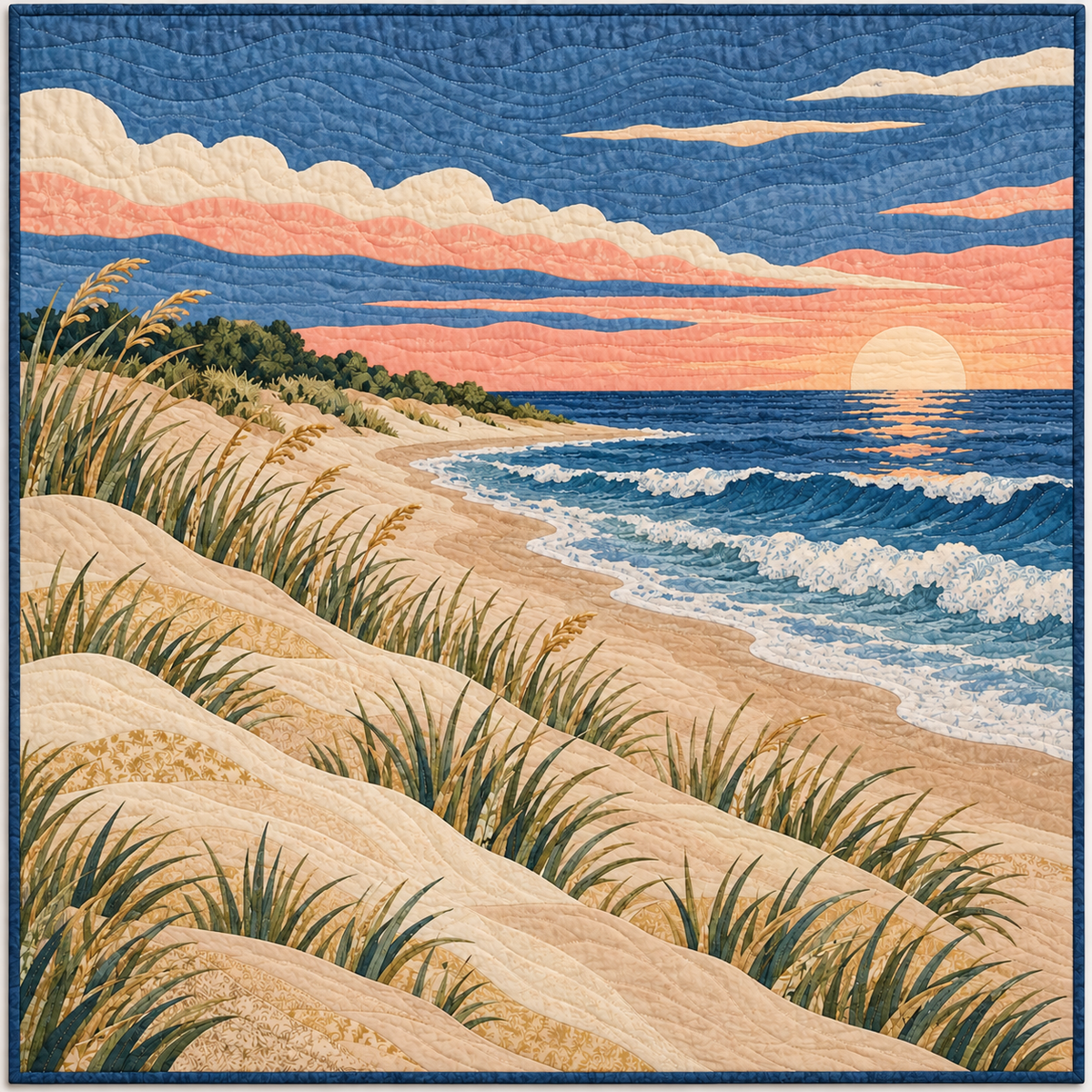 Delaware Henlopen Dune Light TD181026139 Quilt Blanket