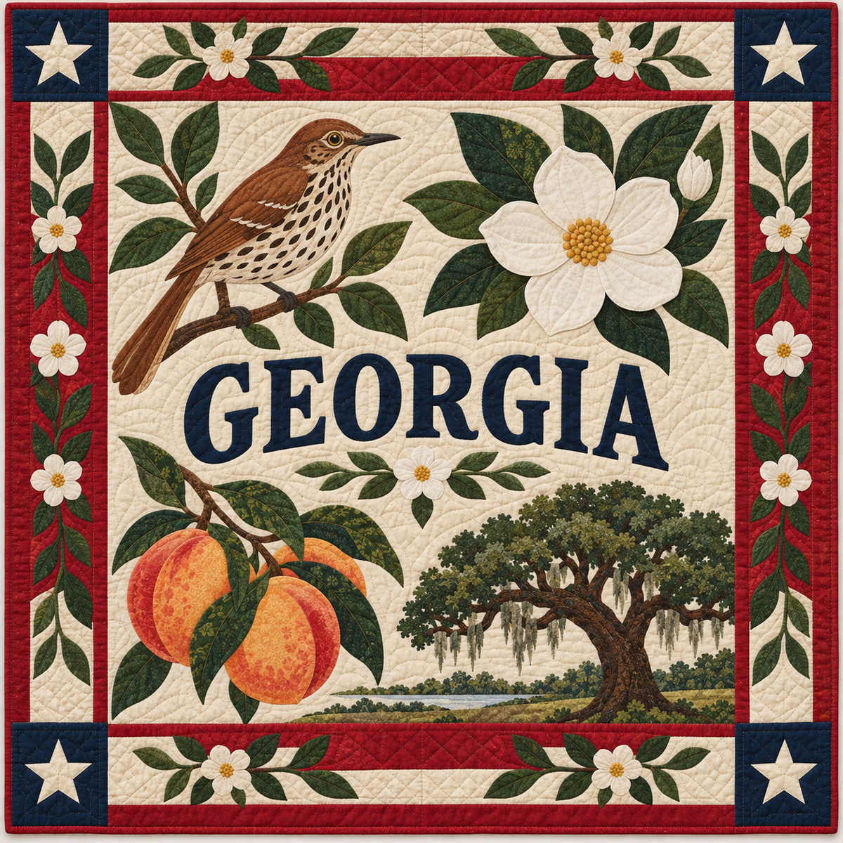 Georgia Peach State Pride TD181026148 Quilt Blanket