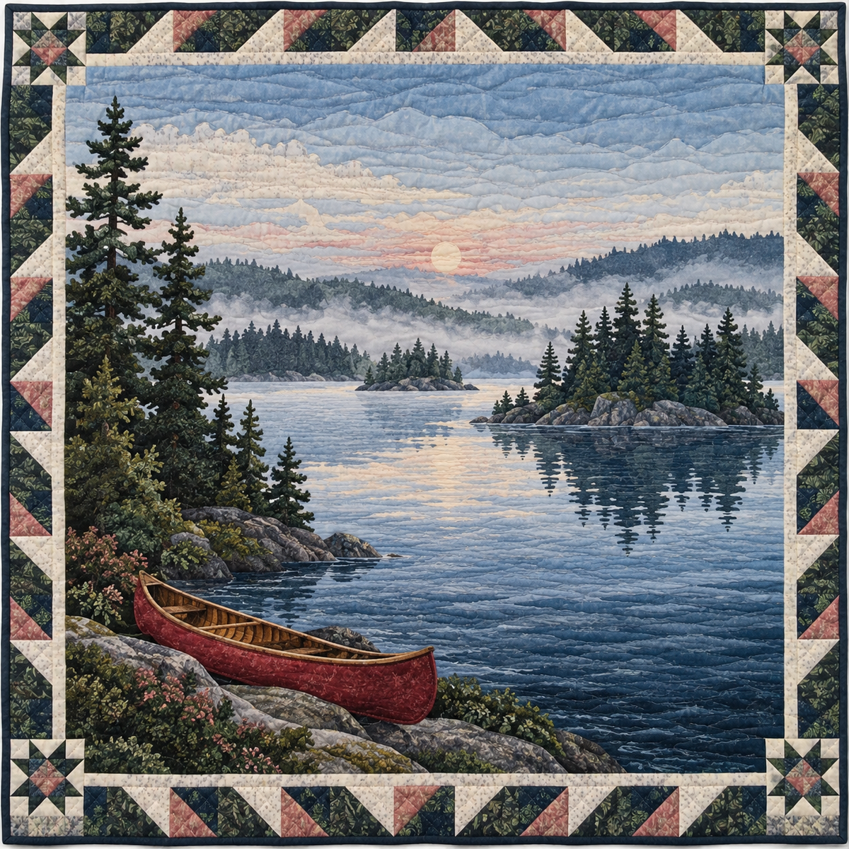 Minnesota Boundary Waters Quiet TD181026211 Quilt Blanket