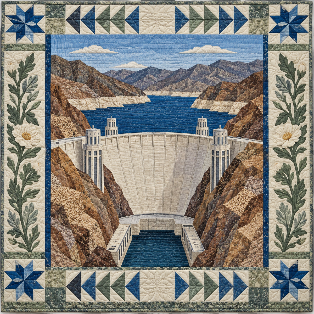 Nevada Hoover Dam Horizon TD181026238 Quilt Blanket
