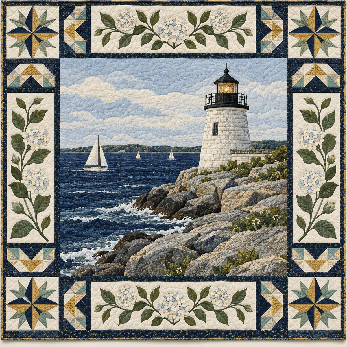 Rhode Island Castle Hill Beacon TD181026291 Quilt Blanket