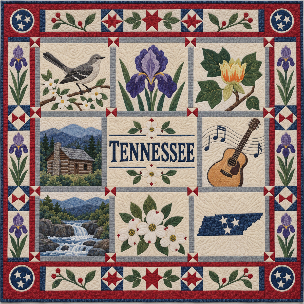 Tennessee Volunteer State Home TD181026310 Quilt Blanket