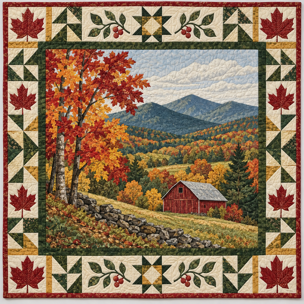 Vermont Vermont October TD181026325 Quilt Blanket