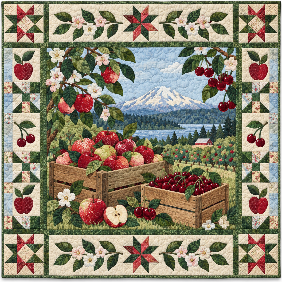 Washington Orchard Abundance TD181026333 Quilt Blanket