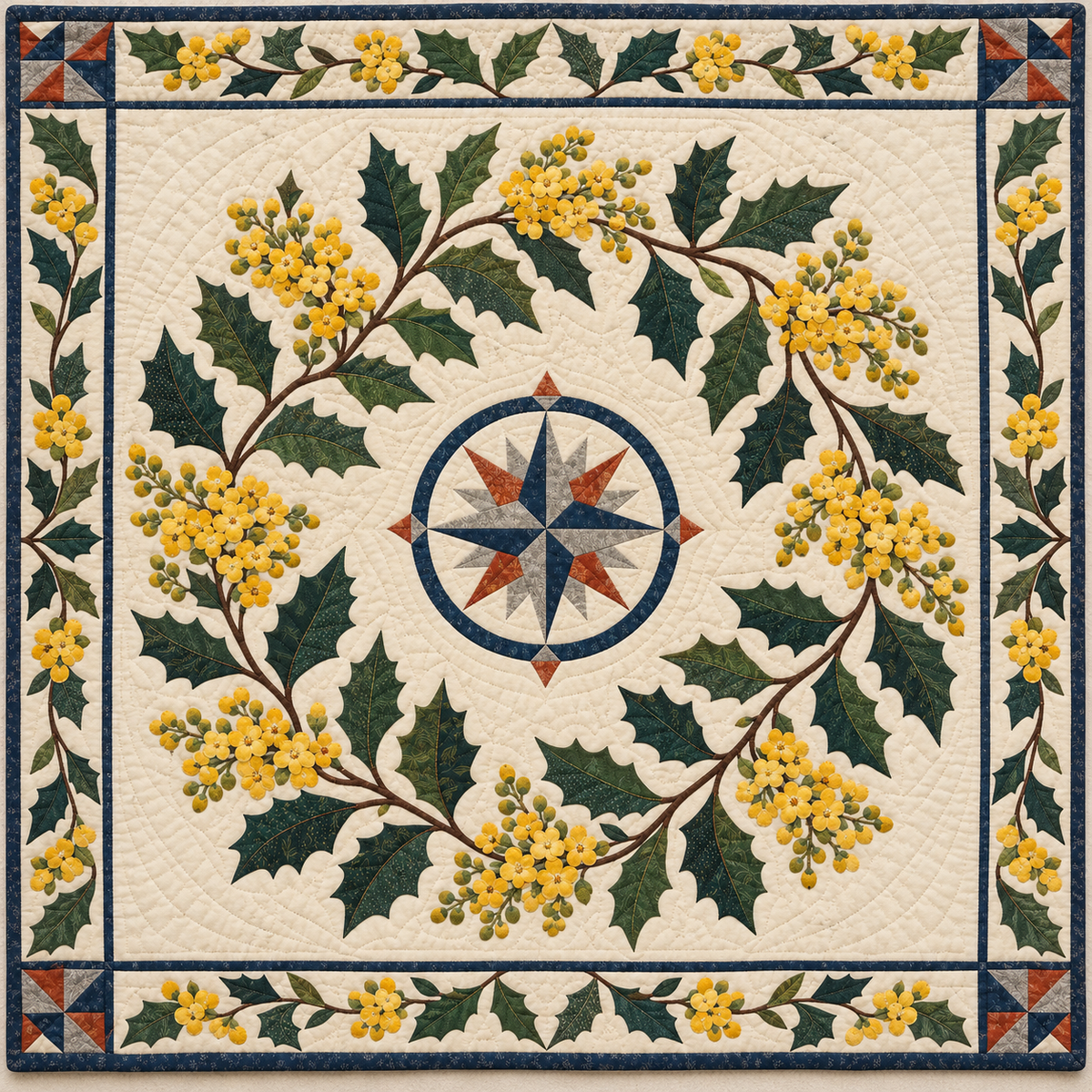 Oregon Oregon grape Garden quilt blanket