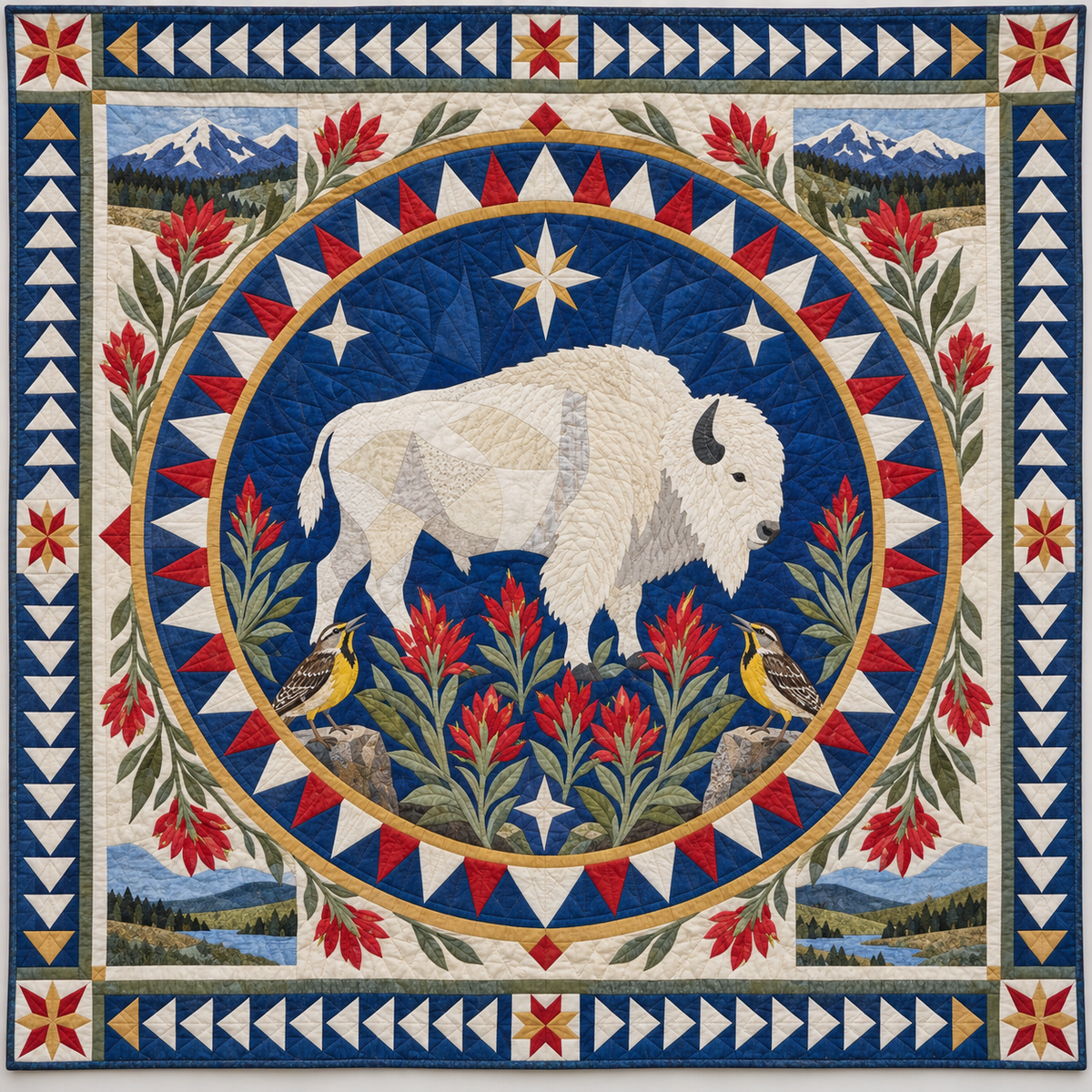 Wyoming Bison Equal Rights TD1410261149 Quilt Blanket
