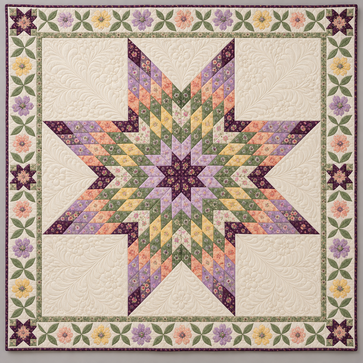 Wildflower Dawn Native American Star TD101026034 Quilt Blanket