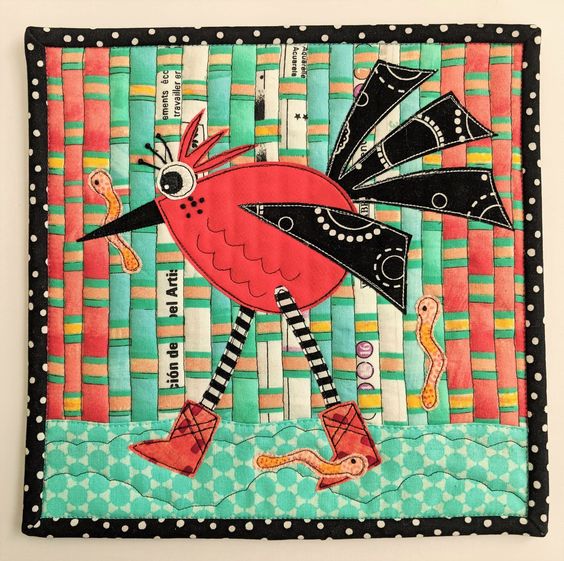 Bird CLA08122345 Quilted Placemats