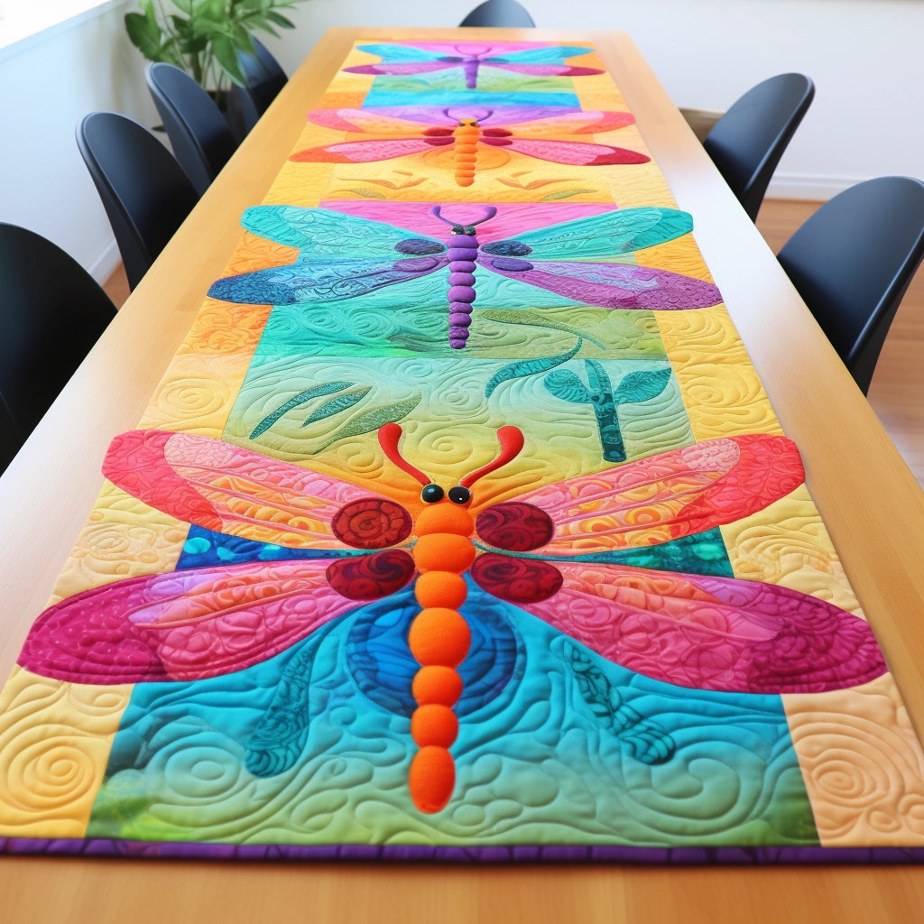 Dragonfly TAI261223104 Quilted Table Runner – Charming Favor