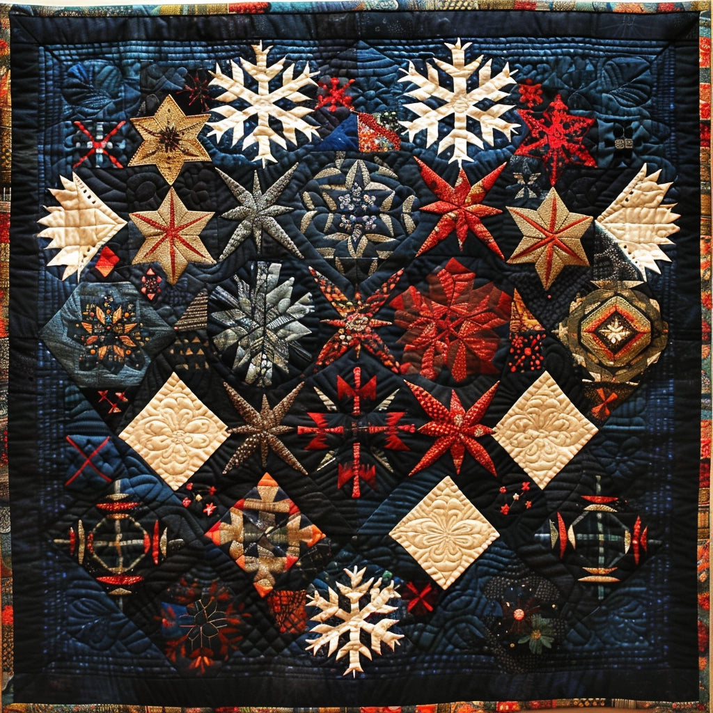 Snowflake Heart TAI020324139 Quilt Blanket