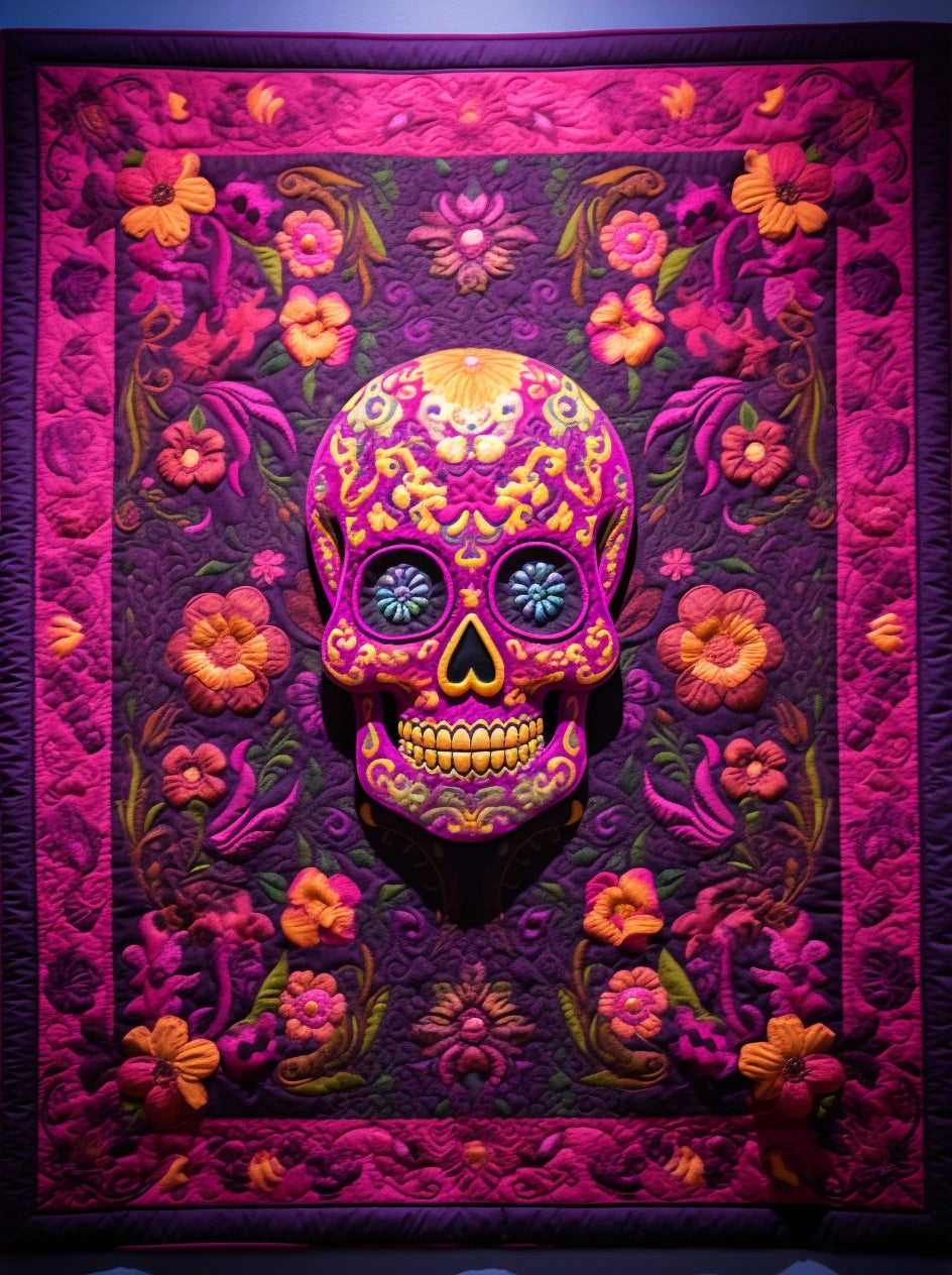 Day Of The Dead TAI260224021 Quilt Blanket