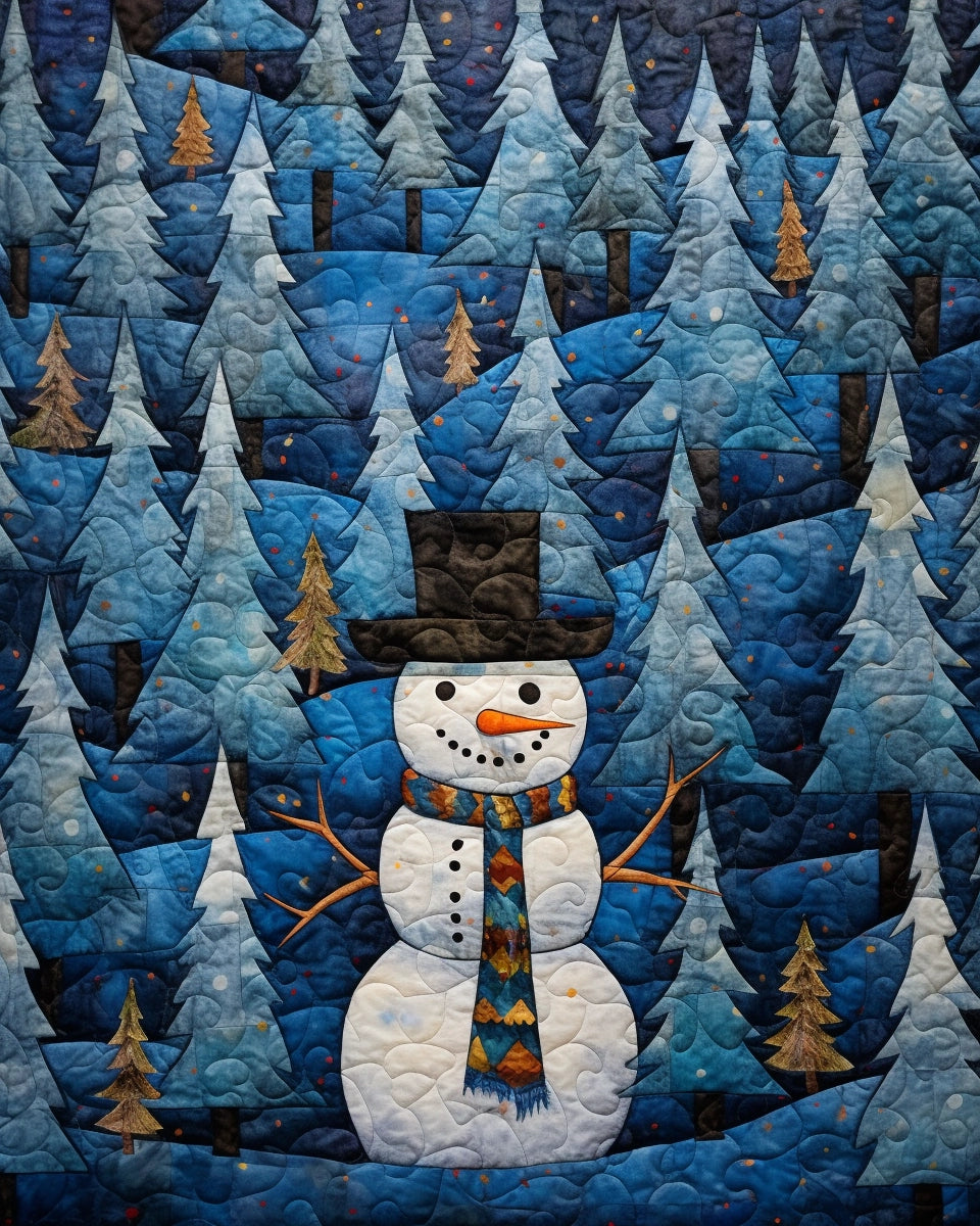 Snowman BL10112304 Quilt Blanket