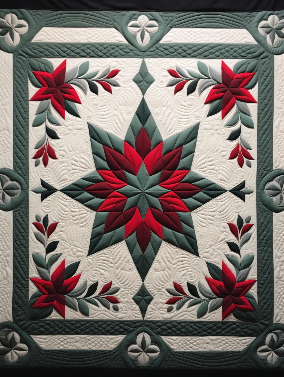 Amish Flower BL10112343 Quilt Blanket