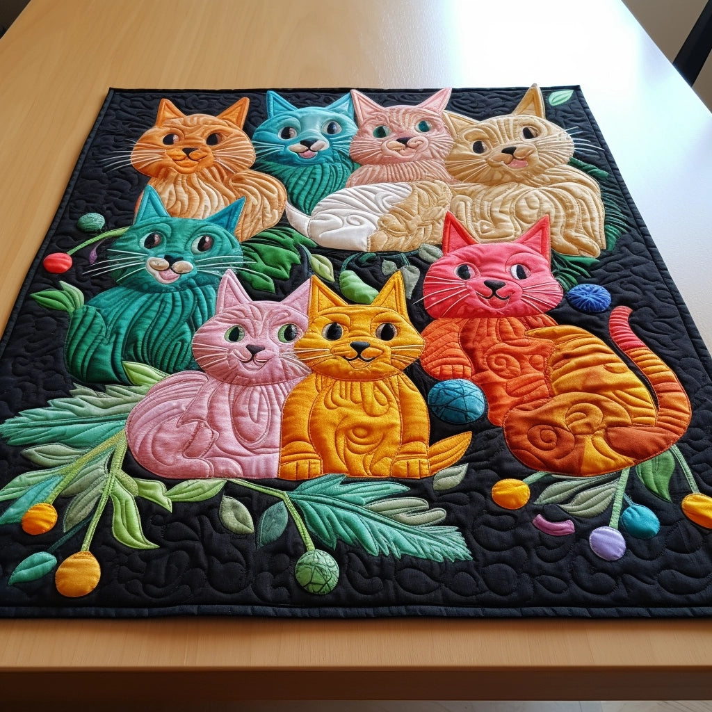 Cat TAI261223202 Quilted Placemats