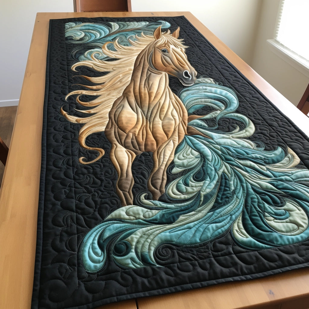 Chariot Horse Triumph Quilted Table Runner NCU0HNH468